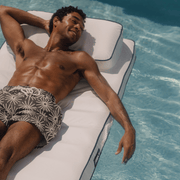 Classic White Mat Fabric Lounger Pool Float